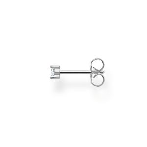 Thomas Sabo Single Earring - White Round Stone in Silver H2197-051-14
