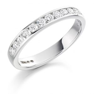 Raphael Collection Half Eternity Ring - Channel Set - Round Brilliant HET1310