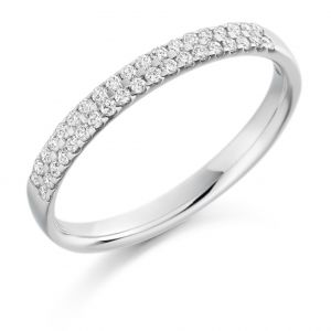 Raphael Collection Half Eternity Ring - Micro-claw Set HET1525