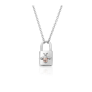 Clogau Honey Bee Padlock Necklace 3SHNBO316