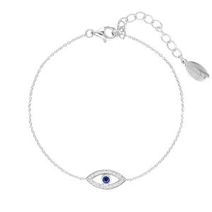 Georgini Rock Star Blue Evil Eye Bracelet - Silver - IB184W