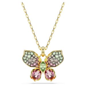Swarovski Idyllia Butterfly Pendant - Multicolored with Gold Tone Plating - 5709950
