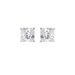 Georgini 5mm Square Clear Stud Earrings