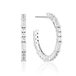 Georgini Irina Medium Hoop Earrings - Silver IE816W