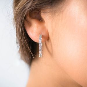 Georgini Irina Medium Hoop Earrings - Silver IE816W