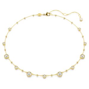 Swarovski Imber Necklace Scattered Round Cut - White with Gold Tone Plating 5680090