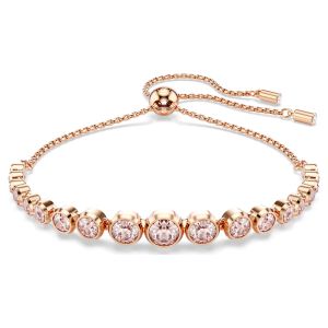 Swarovski Imber Tennis Bracelet Mixed Round Cuts - Pink Rose Gold-Tone Plating - 5718204