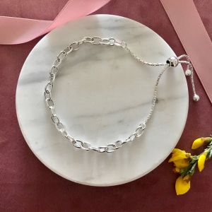 Slider Chain Bracelet - Sterling Silver