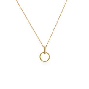 Sarah Alexander Infatuation Gold Vermeil Mini Circle Pendant