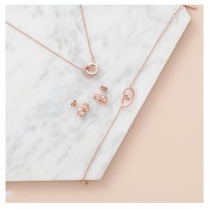 Olivia Burton Rose Gold Interlink Necklace