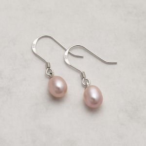 Jersey Pearl Circle Pearl Earrings 12-1595024