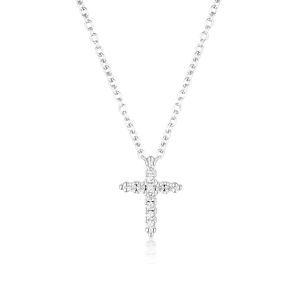 Georgini Rock Star Cross Pendant - Silver - IP855W