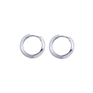 IX Edge Hoop Earrings - Silver DMB0286RH