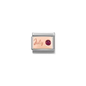 Nomination Rose Gold Classic July Birthstone Charm - 430508/07