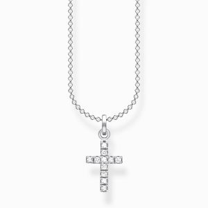 Thomas Sabo Pavé Cross Necklace - KE2069-051-14