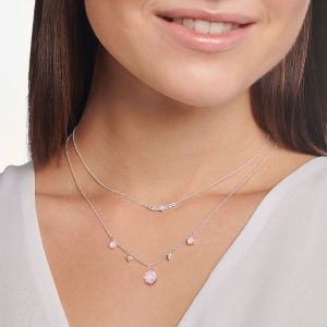 Thomas Sabo Vintage Necklace with White and Opal Colour Stone Drops KE2094-166-7-L45V