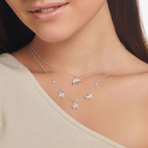 Thomas Sabo Flower Drop Necklace in Silver KE2100-051-14-L45V