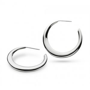 Kit Heath Bevel Curve 30mm Hoop Earrings