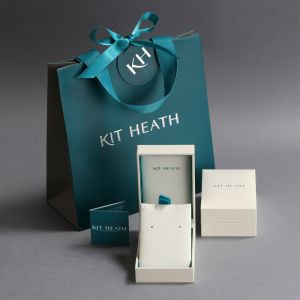 Kit Heath Desire Cherish Blush Heart Silver and Rose Gold Necklace 90503RRP