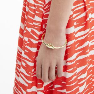 Calvin Klein Statement Gold Tone and Crystal Bracelet