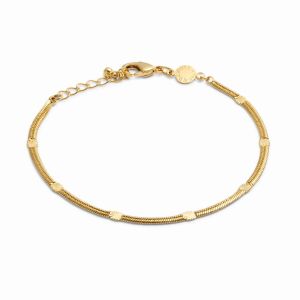 Katie Loxton Celeste Waterproof Gold Snake Chain Bracelet KLJ6168