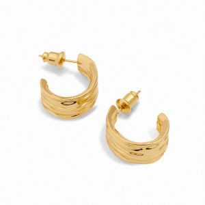 Katie Loxton Cleyo Waterproof Gold Hoop Earrings KLJ6249