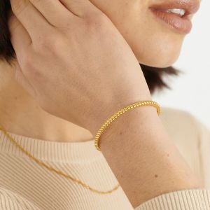 Katie Loxton Celine Waterproof Gold Rope Bangle