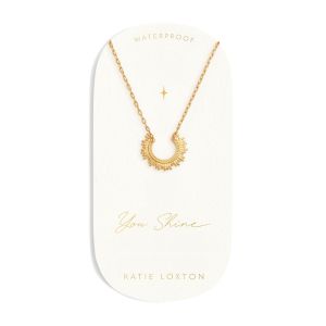 Katie Loxton 'You Shine' Waterproof Gold Charm Necklace KLJ6372