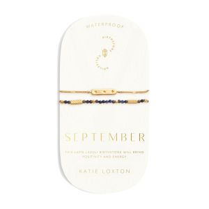 Katie Loxton 'September' Waterproof Gold Birthstone Bracelet