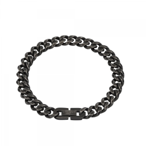 Unique and Co Men's Steel Bracelet, Antique Black Plated