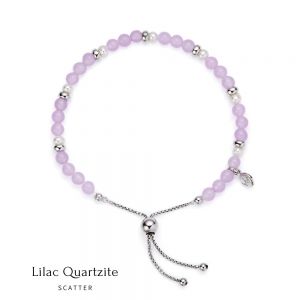 Jersey Pearl Sky Bracelet - Scatter Style in Lilac Quartzite