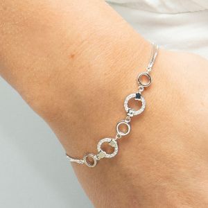 Sarah Alexander Limelight Crystal Silver Bracelet