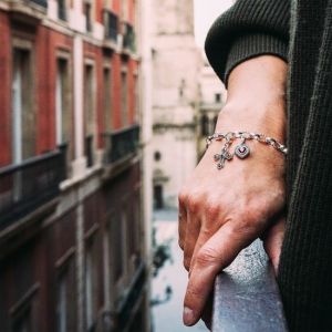 Thomas Sabo Charm Bracelet, Silver Textured Link