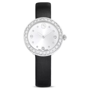 Swarovski Matrix Tennis Watch - Leather Strap Black Stainless Steel - 5706663