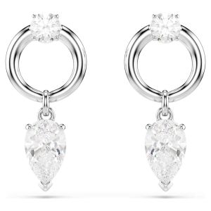 Swarovski Mesmera Drop Earrings Mixed Cuts - White Rhodium with Plating - 5723177
