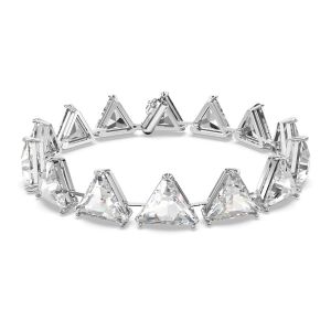 Swarovski Millenia Bracelet Triangle - White with Rhodium Plating 5600864