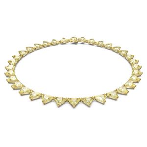 Swarovski Millenia Necklace Triangle - Yellow with Gold Tone Plating 5599487