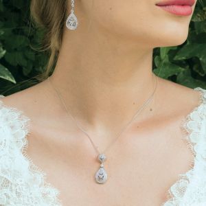 Ivory & Co Moonstruck Crystal Vintage Pave Pendant