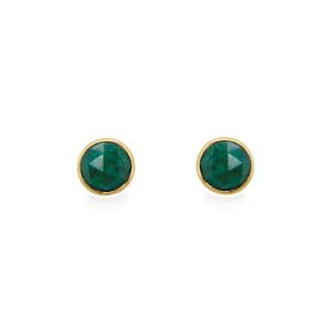 Sarah Alexander Muse Cloudy Green Kyanite Stud Earrings