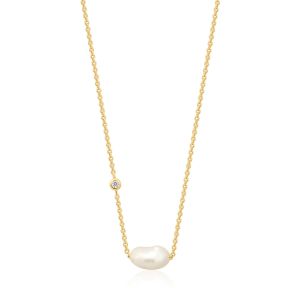 Ania Haie Gold Pearl and Zirconia Necklace