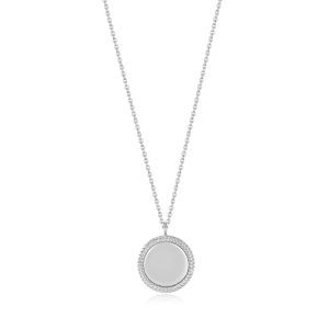 Ania Haie Rope Disc Necklace - Silver - N036-03H