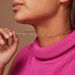Enamel Copenhagen Lola Dreamy Gold Necklace. Item code N55G_dreamy.
