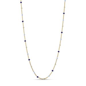 Enamel Copenhagen Lola Marine Gold Necklace. Item code N55G_marine.
