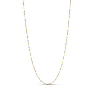 Enamel Copenhagen Lola Sky Gold Necklace. Item code N55G_sky.