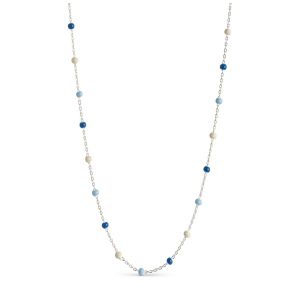 Enamel Copenhagen Lola Marine Silver Necklace. Item code N55S_marine.