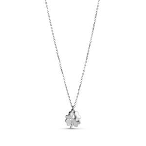 Enamel Copenhagen Organic Clover Silver Necklace. Item code N79SM.