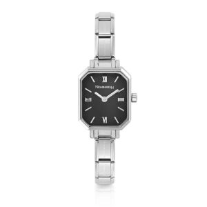 NOMINATION PARIS Watch with Steel Strap rectangular Black - 076037_012