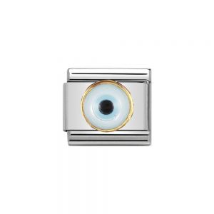 Nomination Classic Stainless Steel and Gold Greek Eye Charm 030506_18