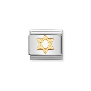 Nomination Classic Gold Star of David Charm. Item code 030105/05.