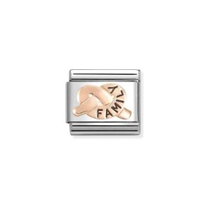 Nomination 9k Rose Gold and Enamel Family Knot Charm 430202/37